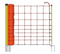 VOSS.farming Malla eléctrica para ovejas, Cabras, Rollo de 50m de Longitud y 108cm de Altura, 14 Postes con Punta Doble y Kit de reparación