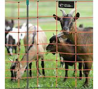 VOSS.farming Red electrónica Premium 108cm farmNET® 50m red para ovejas y cabras 14 estacas 2 picos naranja