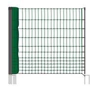 VOSS.farming Red para gallinas “farmNET”, Rollo de 25m de Longitud y 112cm de Altura, 9 Postes con Punta Doble y Kit de reparación, Verde, no electrificable