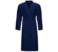 Vossen 162396-476 Unisex Wellington-L Winternight Blue Cotton Dressing Gown Robe Medium