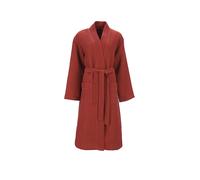 VOSSEN Albornoz unisex SIAM Raw Sugar rojo oscuro | S/M