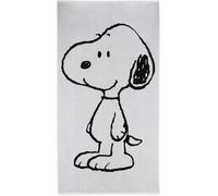 Vossen Peanuts Snoopy Beach 0001 - Toallas de playa, color negro y blanco