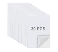 VOSSOT 30 PCS Adhesivas A4 Transparentes, 29 x 21 cm Papel Autoadhesivo Doble Cara, Forro Adhesivo Transparente, Papel Adhesivo Impermeable para Manualidades, Escuela, Oficina y Envoltura de Regalos