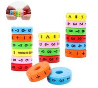 VOSSOT 3PCS Juguete Educativo Matemático Magnético Niños, Rechenrolle Aritmética, Números Magnéticos Coloridos Juegos Educativos Escolares, Relleno Bolsas Regalo Regalo Cumpleaños Navidad Niños Niñas