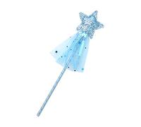 VOSSOT 4 varita mágica de princesas con estrella brillante de cinco puntas y escala, estilo de cuento de hadas, adecuado para fiestas de Navidad y cosplay (1 unidad)
