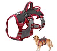 VOSSOT Arnés de seguridad para perros pequeños y medianos y medianos, arnés de seguridad para perros y perros medianos con asa, para entrenamiento y al aire libre