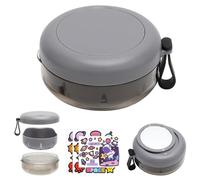 VOSSOT Caja de Prótesis con Colador, Caja de Baño de Dentadura Dental, Caja Ferula Dental, Caja de Retención Dental de Plástico Caja de Prótesis para Prótesis Limpiador Ferula Dental Caja Limpieza