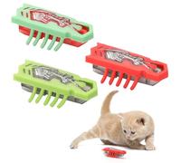 VOSSOT Juguete eléctrico Gato, Juguete Interactivo Gato ratón Gatito, en Forma de Insecto Hexbug cucaracha Juego para Perros y Gatos Actividad (3 Piezas)