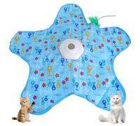 VOSSOT Juguete Interactivo para Gatos, Juguete Estimulante en Forma de Estrella, Tres Niveles de Velocidad para estimulación Mental, Juego, Entrenamiento y Caza