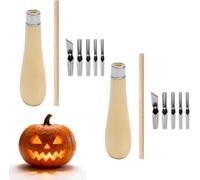 VOSSOT Linoleum Set 14 Cutter, Juego de Herramientas para Tallar Madera, Plancha de Linóleo para Grabado de Goma Herramientas de Corte Lino Goma Seguros Suministros Linoleo para Tallado Artesanal