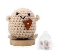 VOSSOT Mini Patata Positiva Divertida Muñeca, Pocket Hug Positive Patata, Regalo di Patate Positivo de Punto Lindo, Tejer Activamente Muñecas de Patata Mini Peluche de Tejer de Punto Linda Creativo