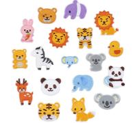 VOSSOT Pegatinas Ropa Termoadhesivos Infantil, 18 Piezas Patch Sticker, Parches Ropa Termoadhesivos Mezclado Animal Parches para Ropa Parches Ropa Coser Parches Pantalones Parche Vaquero