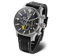 Vostok Europe Reloj de hombre Expedition North Pole Solar Cronógrafo con 2 pulseras en diferentes variantes, negro y amarillo, Correa
