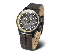 Vostok Europe Expedition South Pole VR42-592C763 - Reloj de Pulsera para Hombre, cronógrafo, Color marrón/Negro, Negro, Moderno