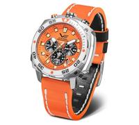 Vostok Europe Reloj de cuarzo para hombre, cronógrafo, 20 ATM, K1, cristal mineral con correa intercambiable, neón, Moderno