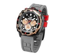 Vostok Europe Reloj de cuarzo para hombre, cronógrafo, 20 ATM, K1, cristal mineral con correa intercambiable, Boron, Deportes
