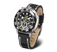 Vostok Europe Reloj de cuarzo para hombre, cronógrafo, 20 ATM, K1, cristal mineral con correa intercambiable, Sulfur, Correa
