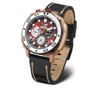 Vostok Europe Reloj de Cuarzo para Hombre Systema Periodicum cronógrafo 20ATM K1 Cristal Mineral con Correa Intercambiable, Fósforo, Pulsera