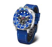 Vostok Europe Reloj de Cuarzo para Hombre Systema Periodicum cronógrafo 20ATM K1 Cristal Mineral con Correa Intercambiable, Hidrógen, Pulsera