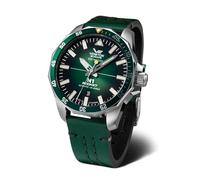 Vostok Europe Reloj de hombre con correa de piel N1 Rocket automático 20 ATM SII NH35A fecha, 225a710 - Verde Verde, Correa