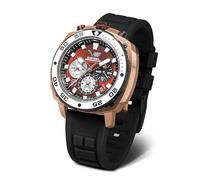 Vostok Europe Reloj de cuarzo para hombre, cronógrafo, 20 ATM, K1, cristal mineral con correa intercambiable, Fósforo, Correa