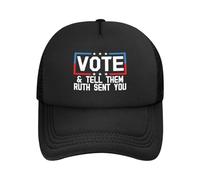Vota Diles Que Ruth Te Envió Unisex Gorras Hip Hop Casual Sombrero Clásico Snapback Cap para Verano Senderismo Running