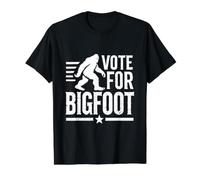 Vota por Bigfoot Funny Election Sasquatch Camiseta gráfica económica, Hombre, Negro, S