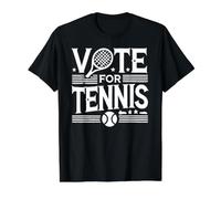 Vota por el Tenis - Divertido Jugador de Tenis Electoral de EE. UU Camiseta gráfica económica, Hombre, Negro, M