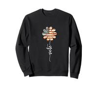 Vota por President American Flag Flower Glyph Font Sudadera