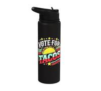 Votación divertida para las elecciones de Tacos en EE. UU Stainless Steel Insulated Water Bottle