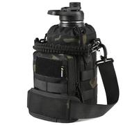 VOTAGOO Botella de agua táctica de acero inoxidable, termo para exteriores, 1,9 L, para exteriores, senderismo, camping, caza (BKCP)