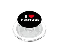Votante Corazón Divertido Lindo Democracia Elección Libre Go Vote Fan PopSockets PopGrip para MagSafe