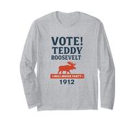 Votar Campaña del Partido Teddy Roosevelt Bull Moose Manga Larga