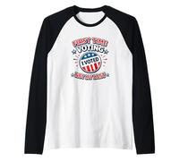 Votar por Primera Vez, no es mi último Nuevo votante Camiseta Manga Raglan