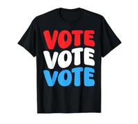 Votar Votar Votar Conciencia del Voto Derechos del votante Retro Groovy Camiseta gráfica económica, Hombre, Negro, M