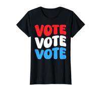 Votar Votar Votar Conciencia del Voto Derechos del votante Retro Groovy Camiseta gráfica económica, Mujer, Negro, XS