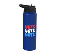 Votar Votar Votar Conciencia del voto Derechos del votante Retro Groovy Stainless Steel Insulated Water Bottle