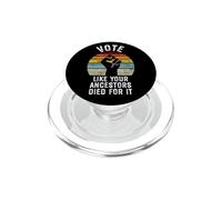 Vote como Sus Antepasados Murieron por Ello, Votos Negros PopSockets PopGrip para MagSafe