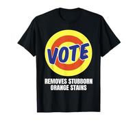 VOTE Elimina las manchas de naranja obstinadas Divertido Anti-Trump Camiseta