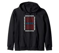 Vote Red White Blue Retro Voter Voting Election 2026 Sudadera con Capucha