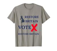 Vote Restaurar Britain UK Patriots Orgullo BRITÁNICO GB Orgullo Camiseta
