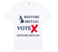 Vote Restaurar Britain UK Patriots Orgullo BRITÁNICO GB Orgullo Comfort Colors Adult Heavyweight T-Shirt