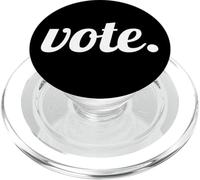 Vote Text Design White Font PopSockets PopGrip para MagSafe