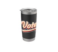 Vote Votar Vintage Vaso térmico de acero inoxidable de doble pared