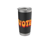 Vote Votar Vintage Vaso térmico de acero inoxidable de doble pared