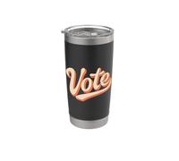 Vote Votar Vintage Vaso térmico de acero inoxidable de doble pared