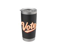 Vote Votar Vintage Vaso térmico de acero inoxidable de doble pared