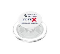 Vote X Restore Britain UK Patriots British Orgullo GB Orgullo PopSockets PopGrip para MagSafe
