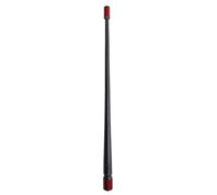 Votex - The Spartan - Antena de goma de 13 3/4 pulgadas para motocicletas Harley Davidson - Borde de fibra de carbono rojo - Bobina de cobre interna afinada - Número de pieza A601-HAR-15