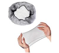 Votinu Redes elásticas para el cabello largo, 100 unidades de 48 pulgadas, extra grandes, de malla invisible, color negro, para mujeres, pelucas, almacenamiento de pelucas, moños para dormir (48